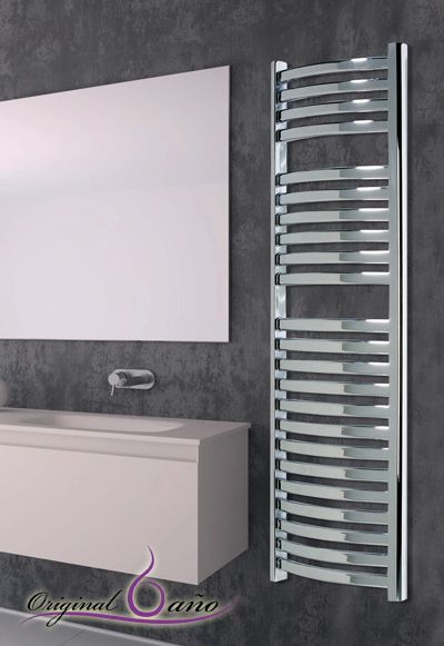 Nueve toalleros radiadores, o con calefactor, de dimensiones reducidas para  cuartos de baño pequeños